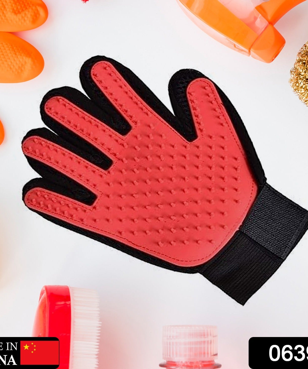 Red True Touch tool for washing and cleaning utensils