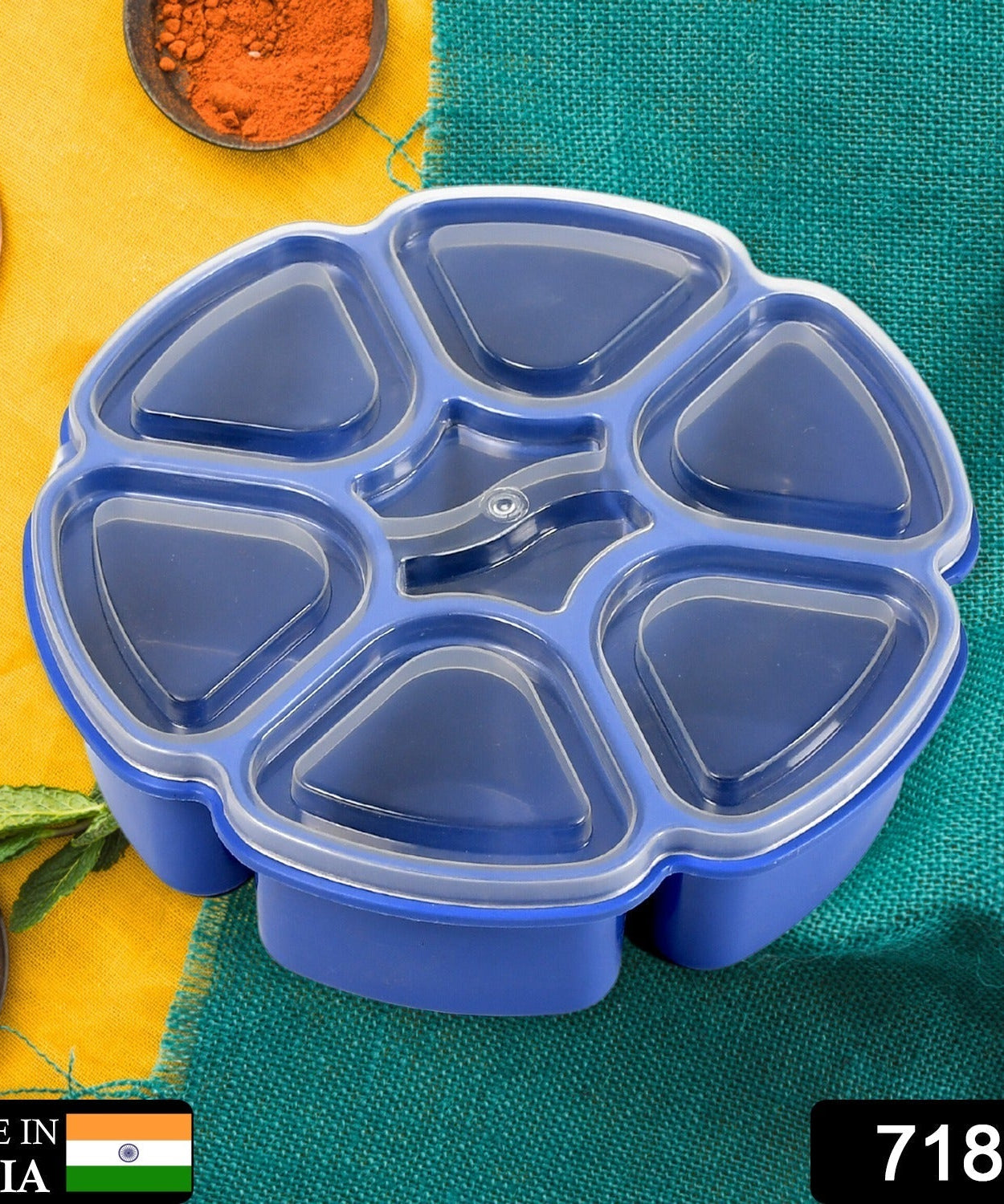 Masala container with 7 sections