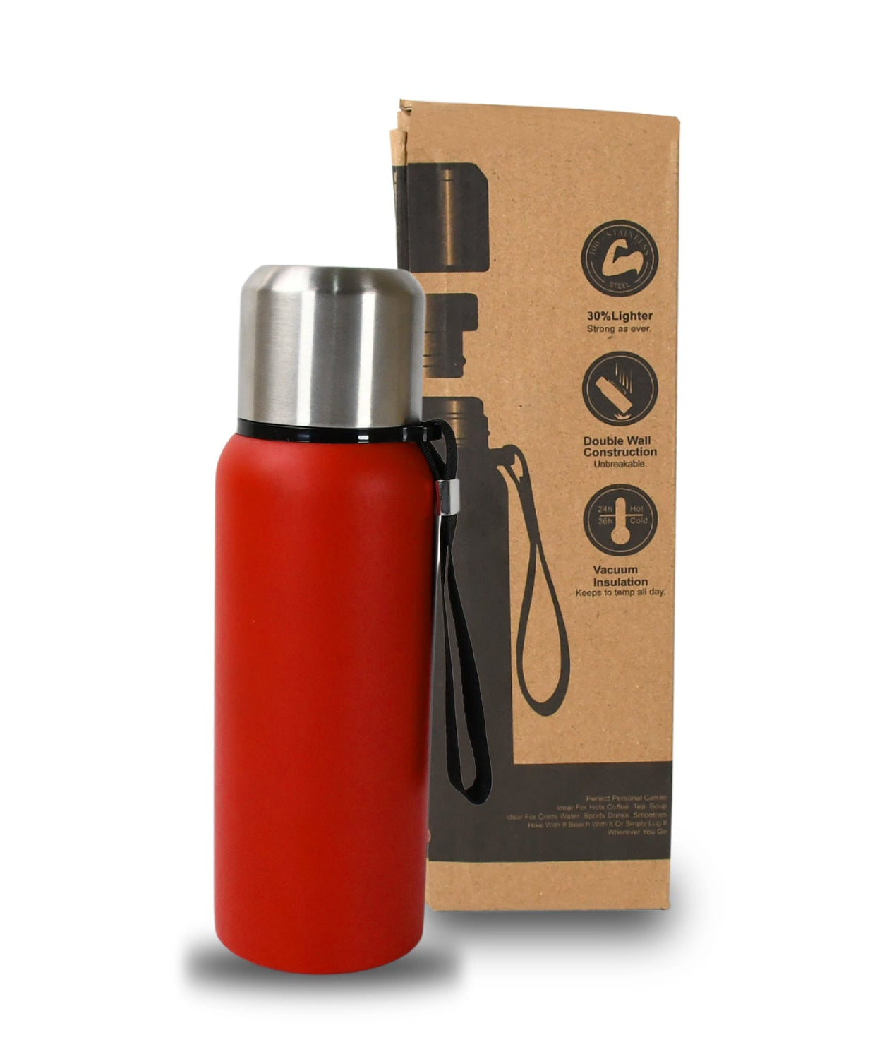 Stainless Steel Water Bottle, Fridge Water Bottle, Stainless Steel Water Bottle Leak Proof, Rust Proof, Cold & Hot Thermos steel Bottle| Leak Proof | Office Bottle | Gym | Home | Kitchen | Hiking | Trekking | Travel Bottle (Approx 600ML)