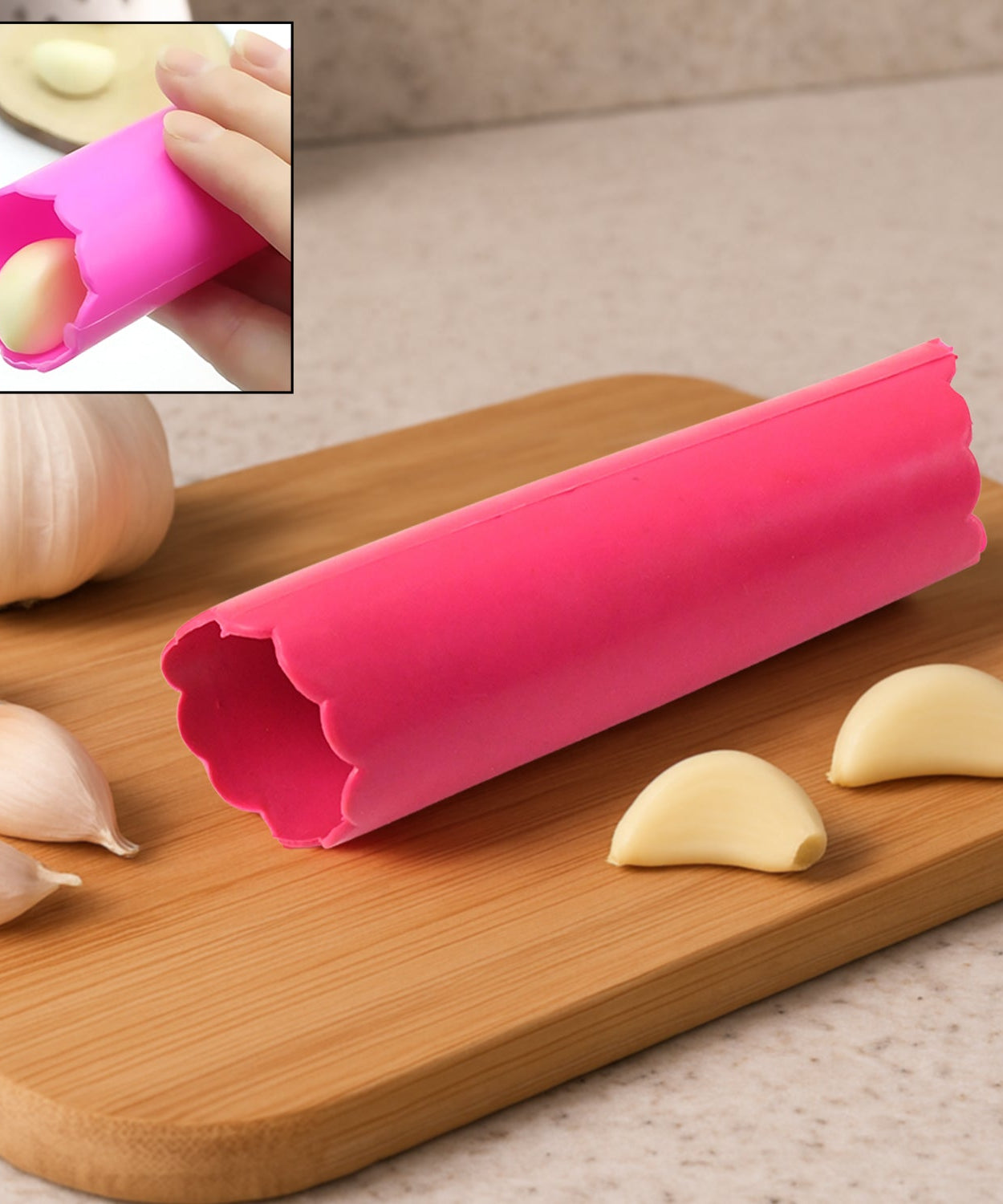 Washable Silicone Garlic Peeling Tube for Daily Cooking