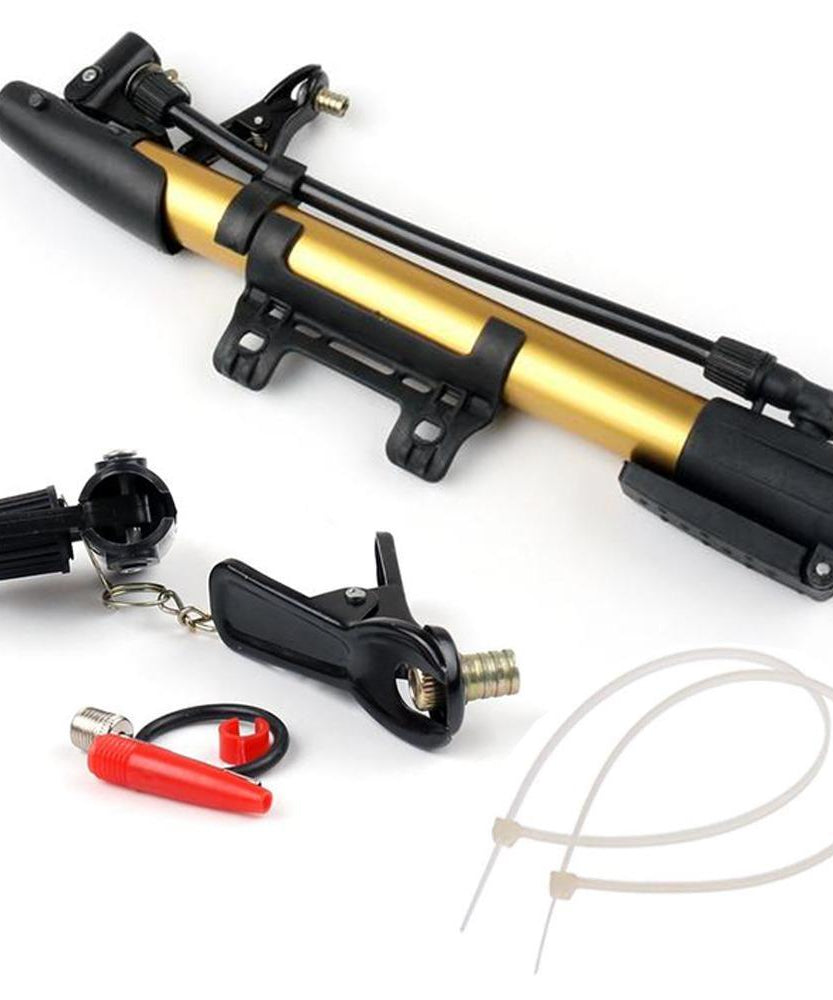 Aluminum Mini Bicycle Air Pump (Multicolor)