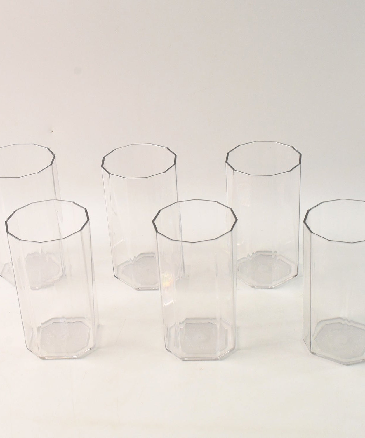 Elegant Hexa Cut Water Tumbler Set