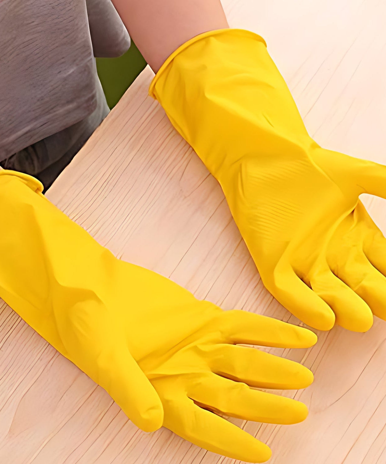 Premium Latex Household Cleaning Gloves (1 Pair)