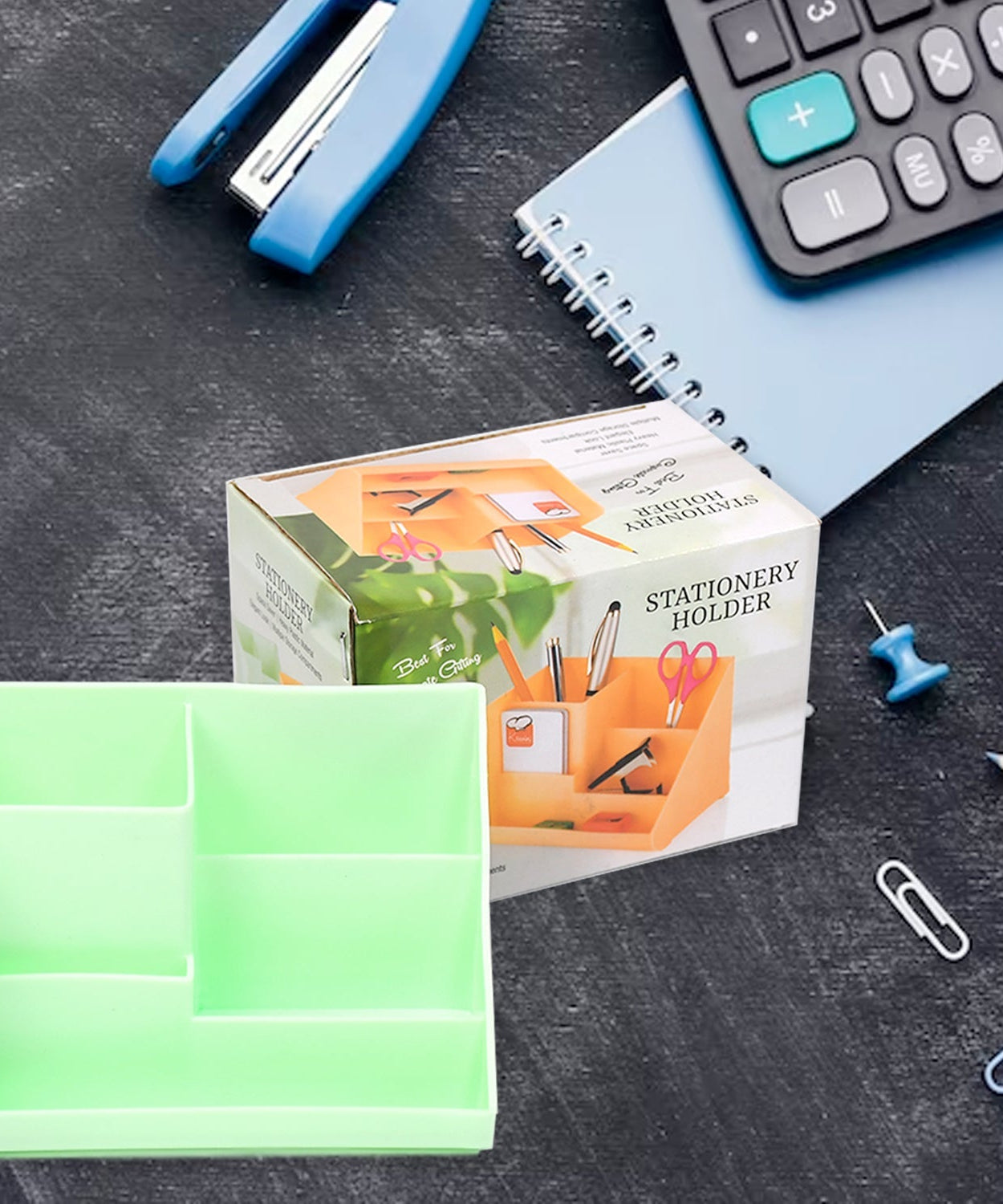 Desk storage stand for stationery