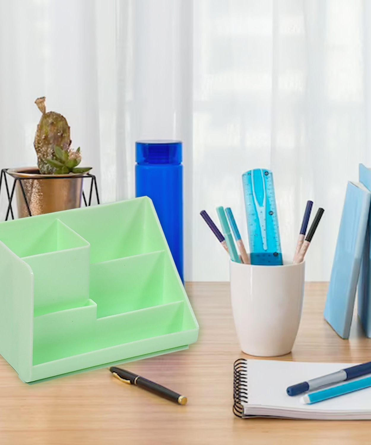 Office desk organizer with color box