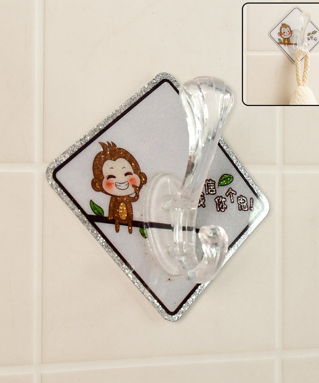 Adhesive Transparent Wall Hook