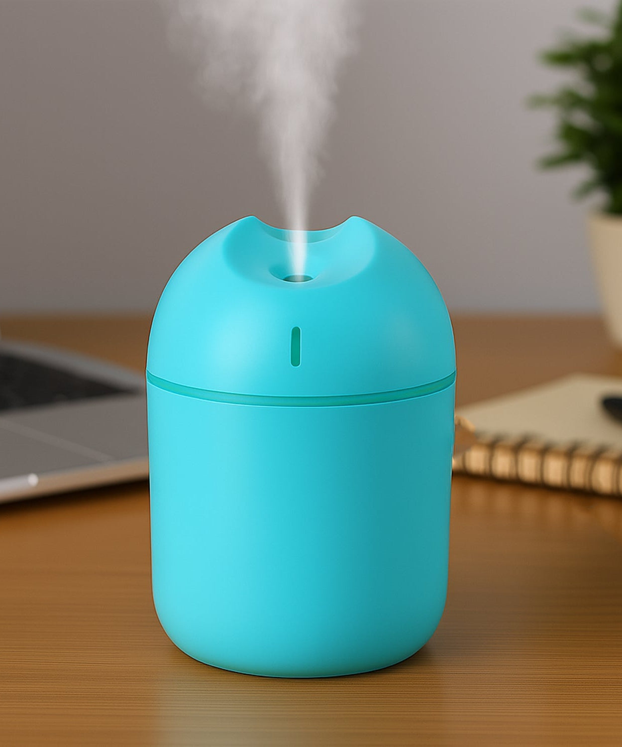 Blue USB Mini Air Humidifier for Home & Office (1 Pc)