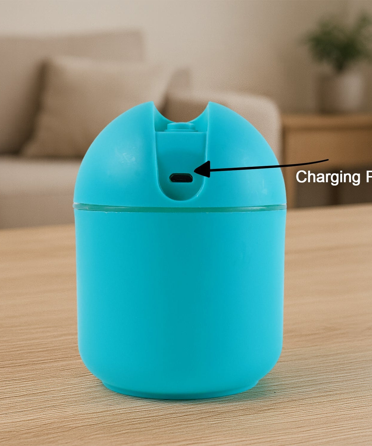 Blue USB Mini Air Humidifier for Home & Office (1 Pc)