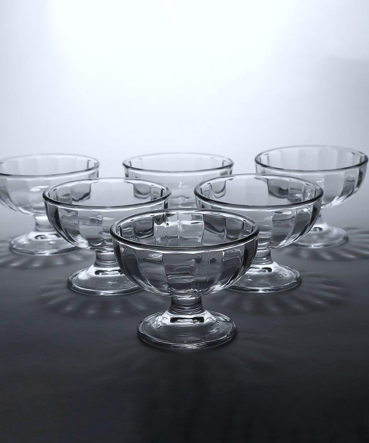 Transparent Glass Sundae Dish