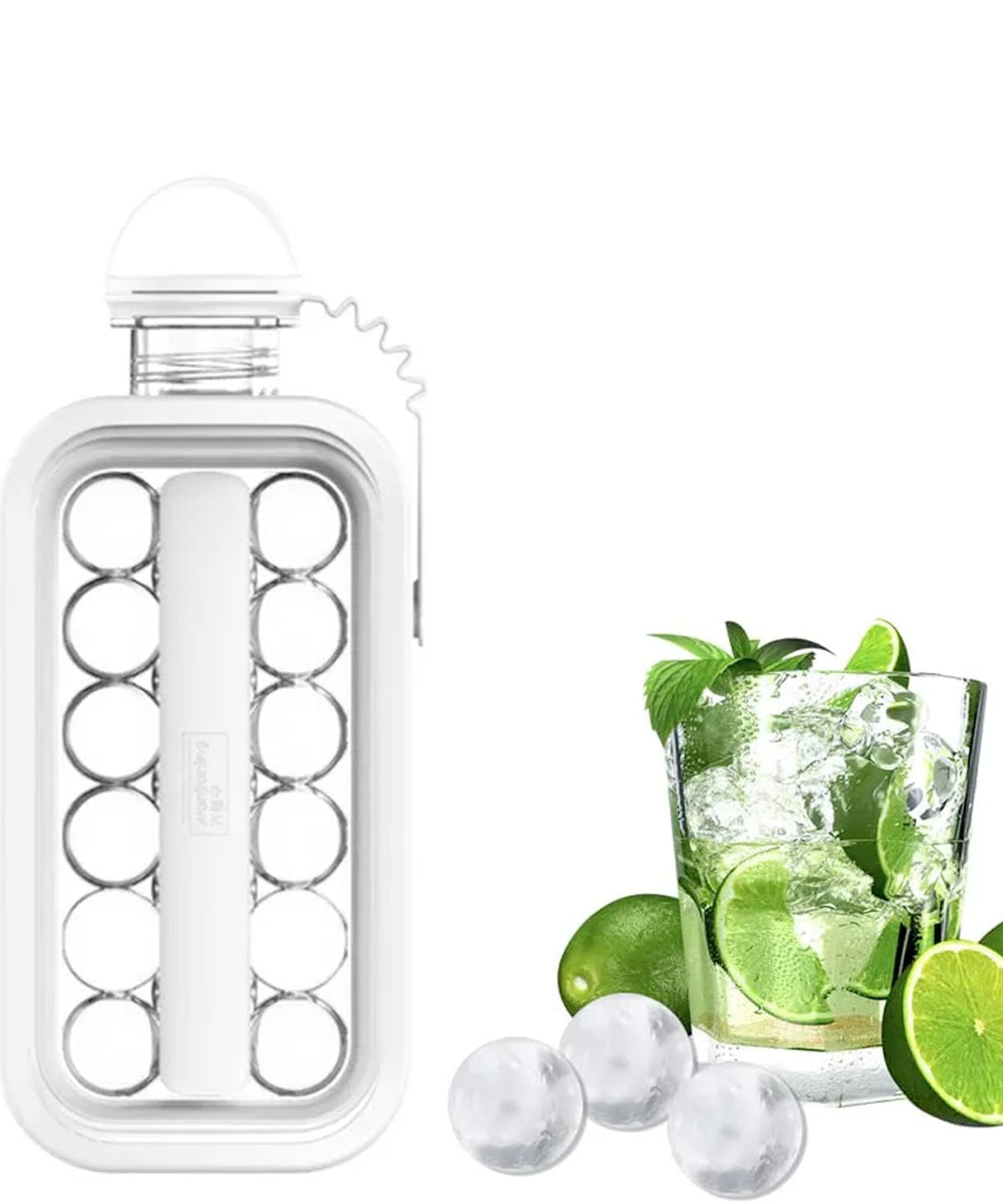 Foldable ice cube molds with lid