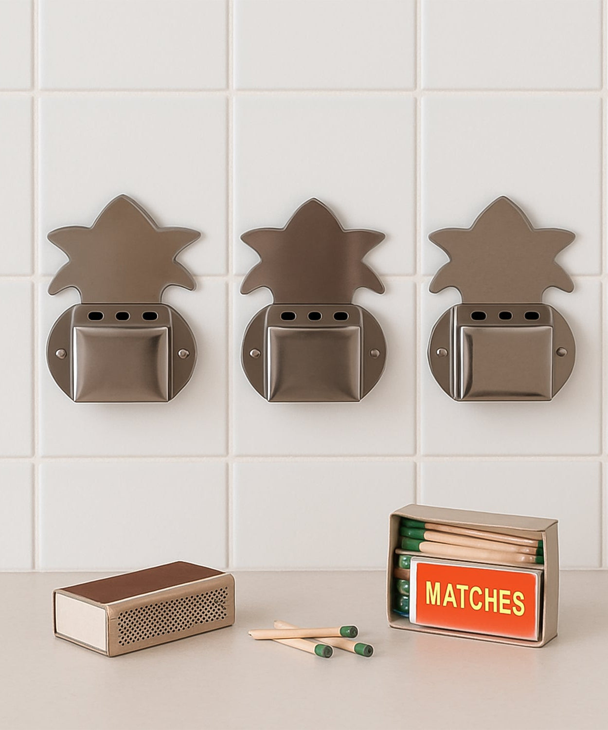 Wall-Fixed Metal Incense Holder 