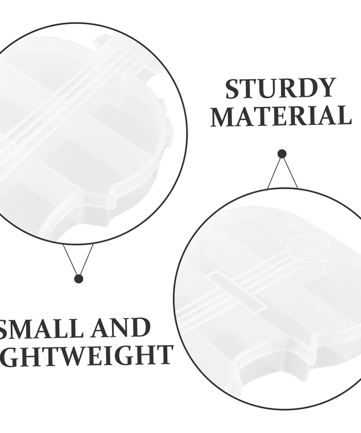 Violin Shape Plastic Storage Box (1 Pc)