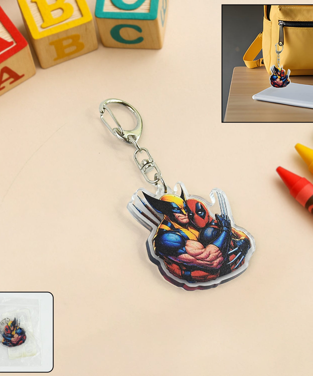 Acrylic Cartoon Character Keychain 