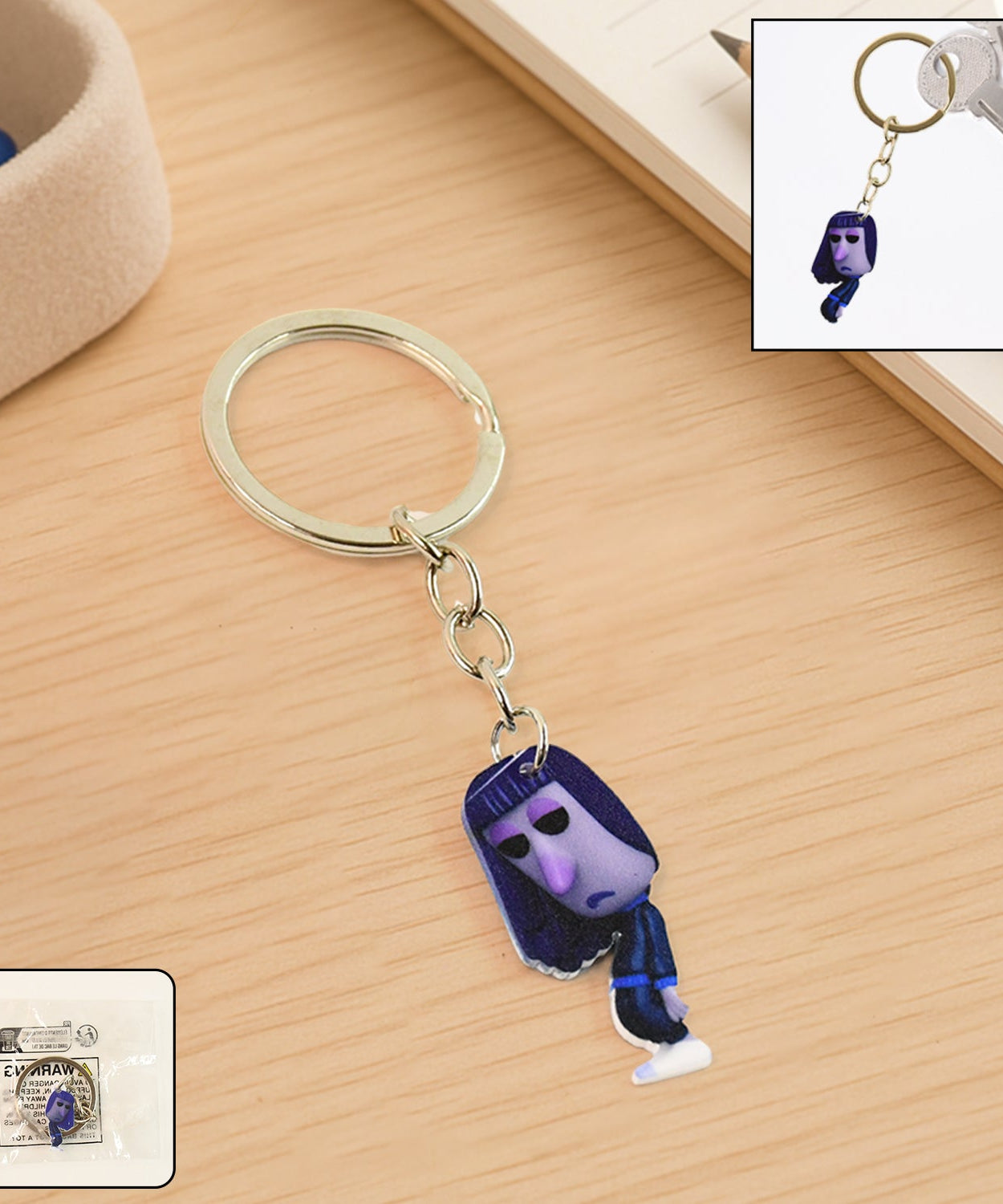 Jumbo Cartoon Character Keychain 