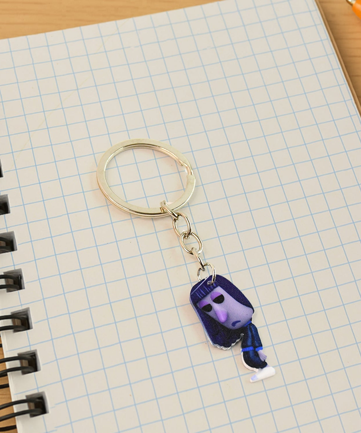 Micro Cartoon Face Keyring