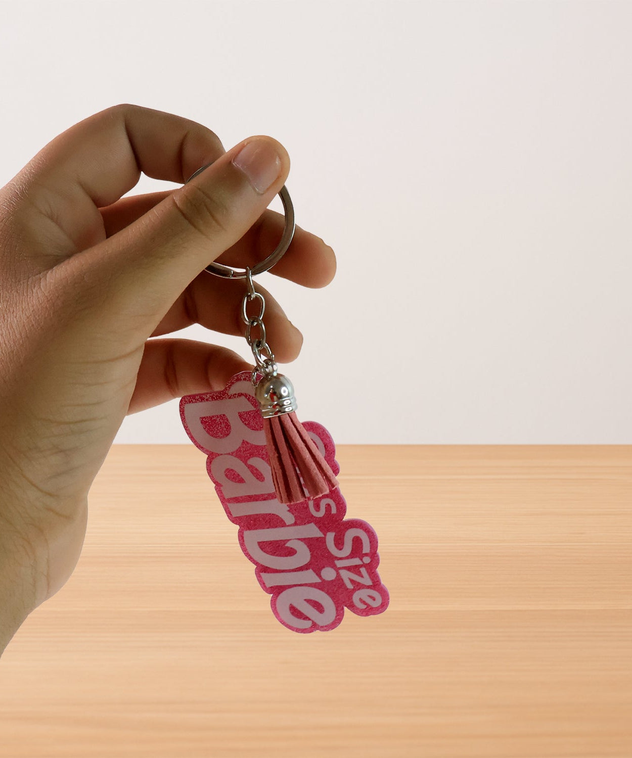 Glitter Lettering Keychain 