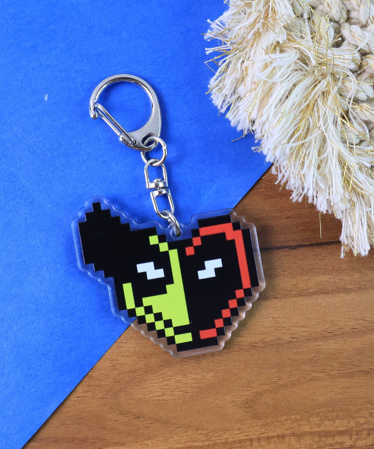 Acrylic Pixel Character Keychain