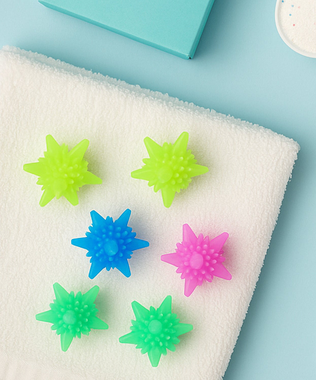 Washing Machine Laundry Reusable Soft Spiky Balls (6 Pc)