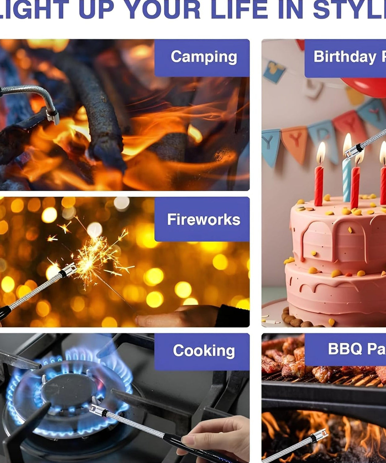 Flexible Metal Rechargeable Arc Lighter