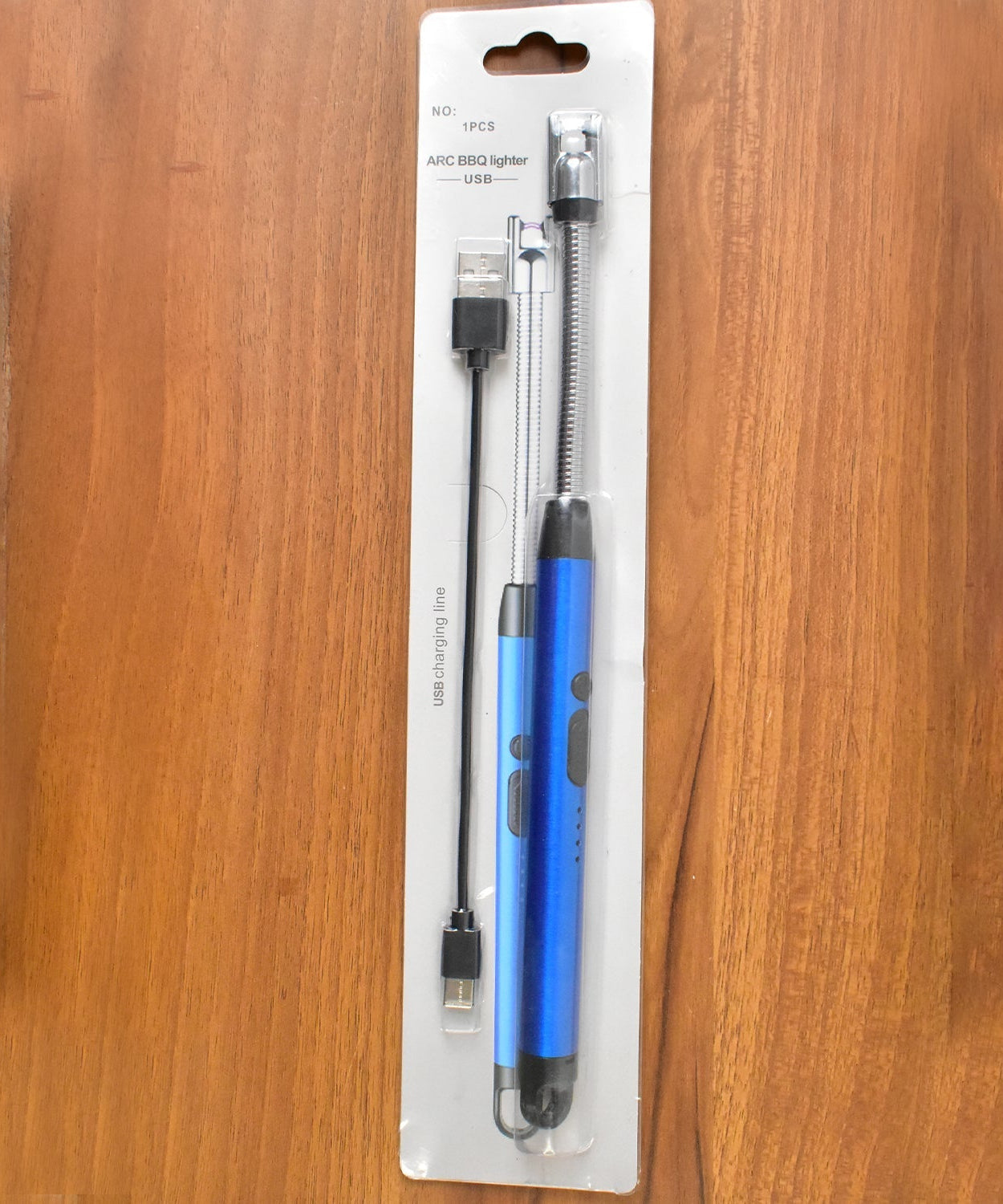 Metal Rechargeable Electric Arc Lighter with Flexible Neck (1 Pc)