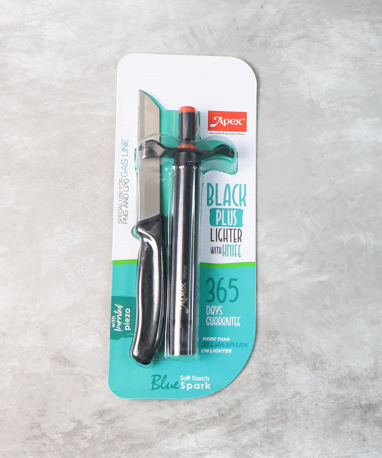 Premium Kitchen Knife with Gas Lighter Combo Set – 2