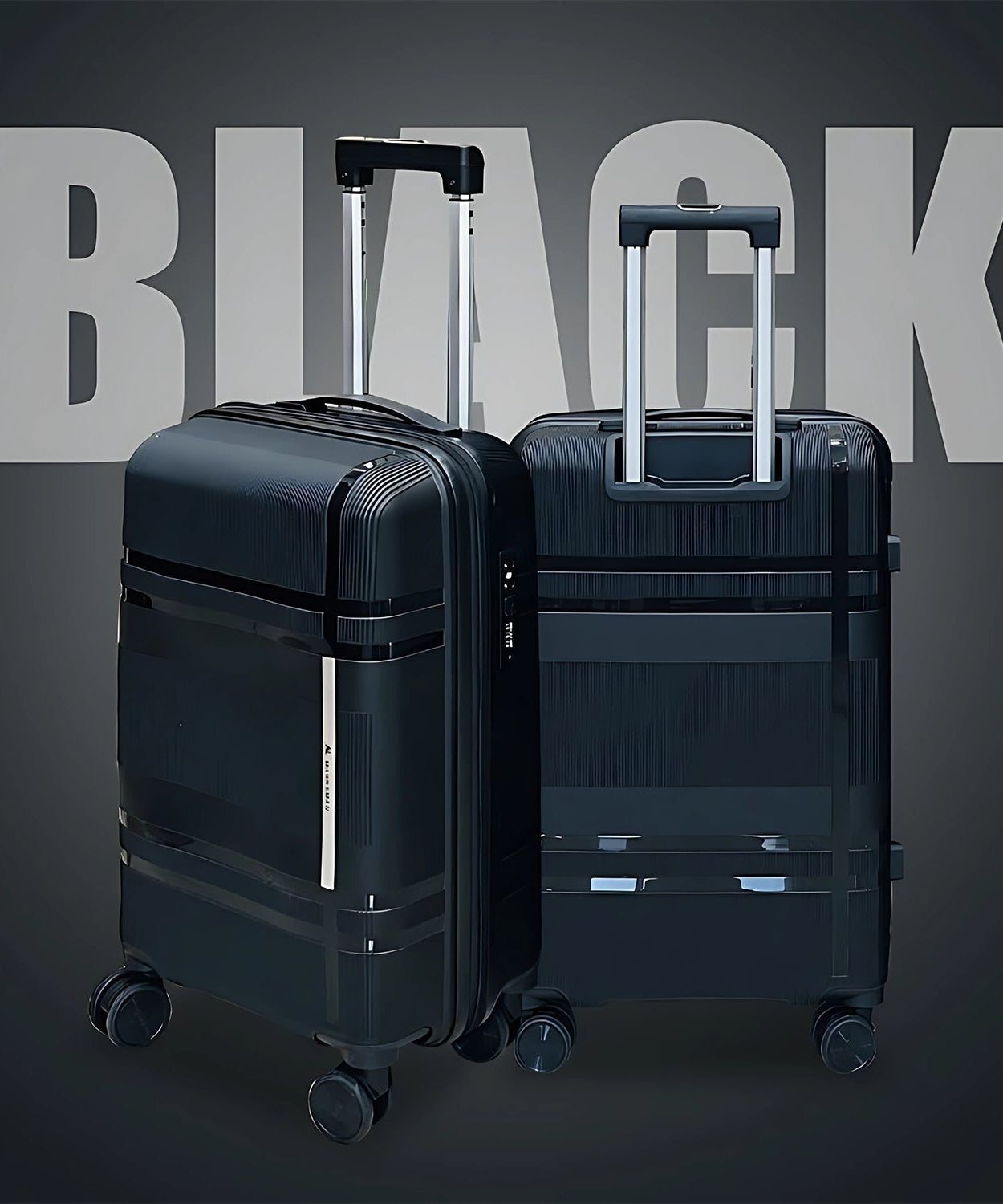 Mix Color Hard-Shell Luggage Trolley 4-Pc (set)