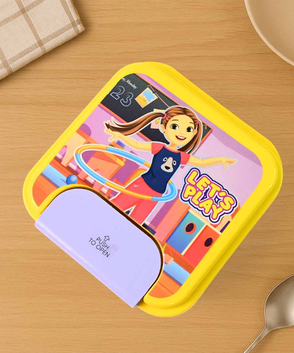 Plastic Kids Lunch Box 