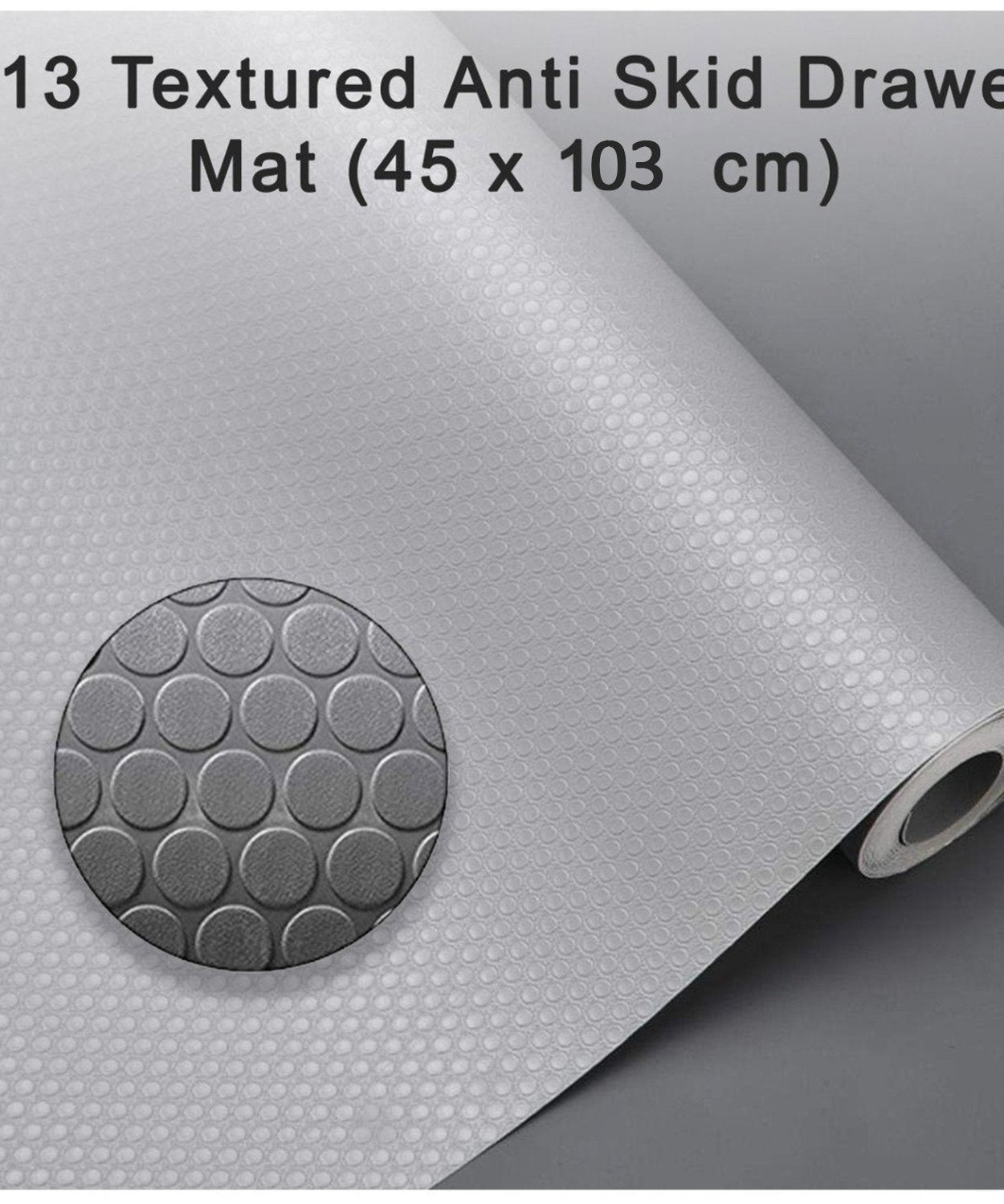 Textured anti-skid mat, 45 x 103 cm, perfect for drawers and shelves.