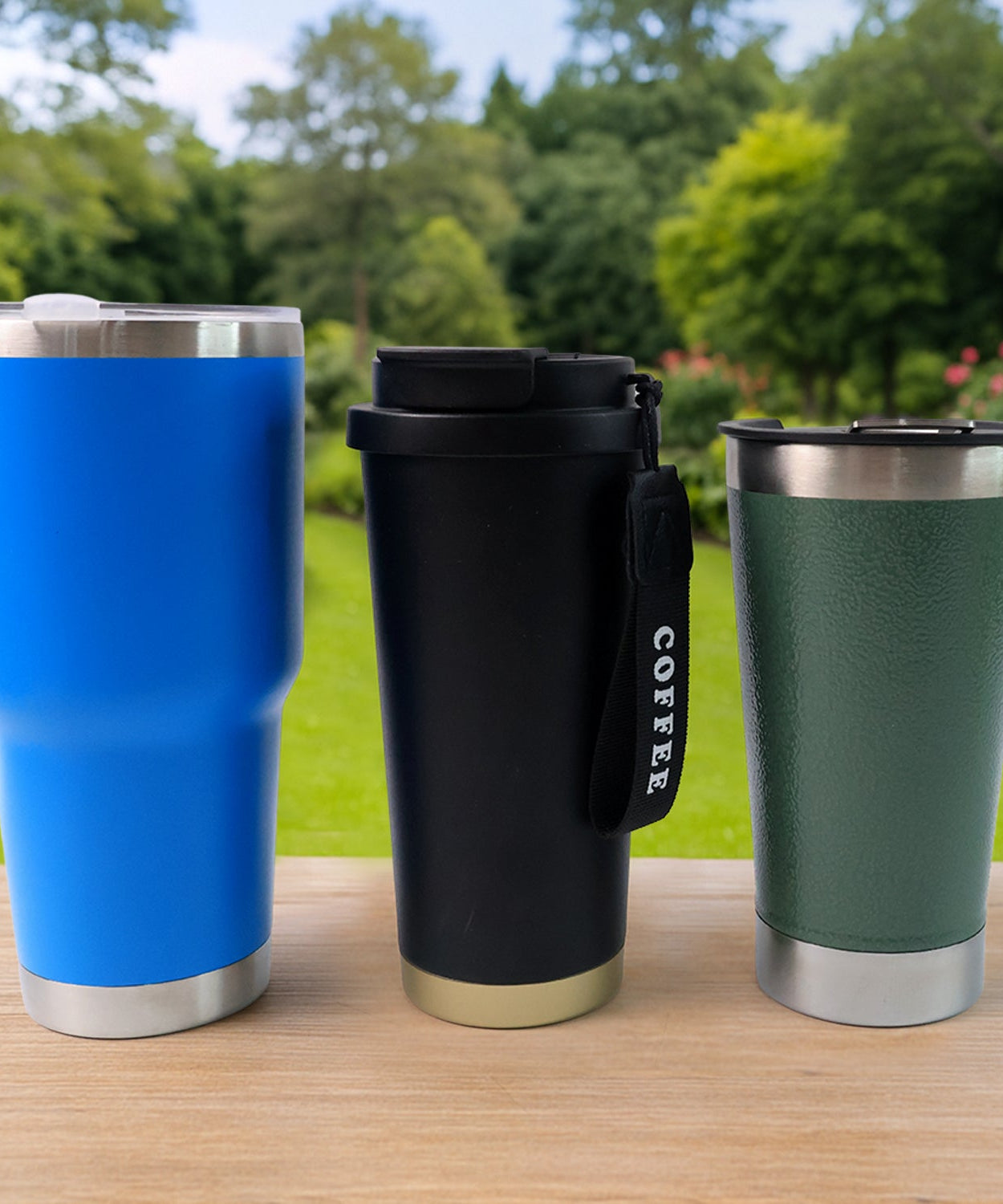 Premium Mixed Material Travel Mug