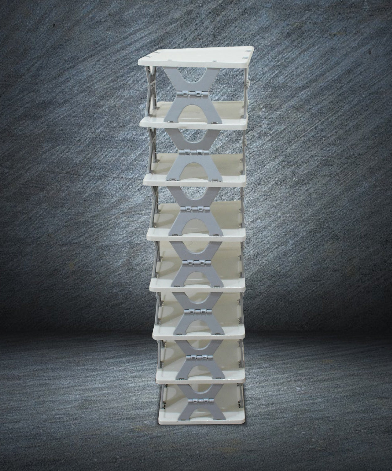 8-layer foldable shoe rack, entryway organizer