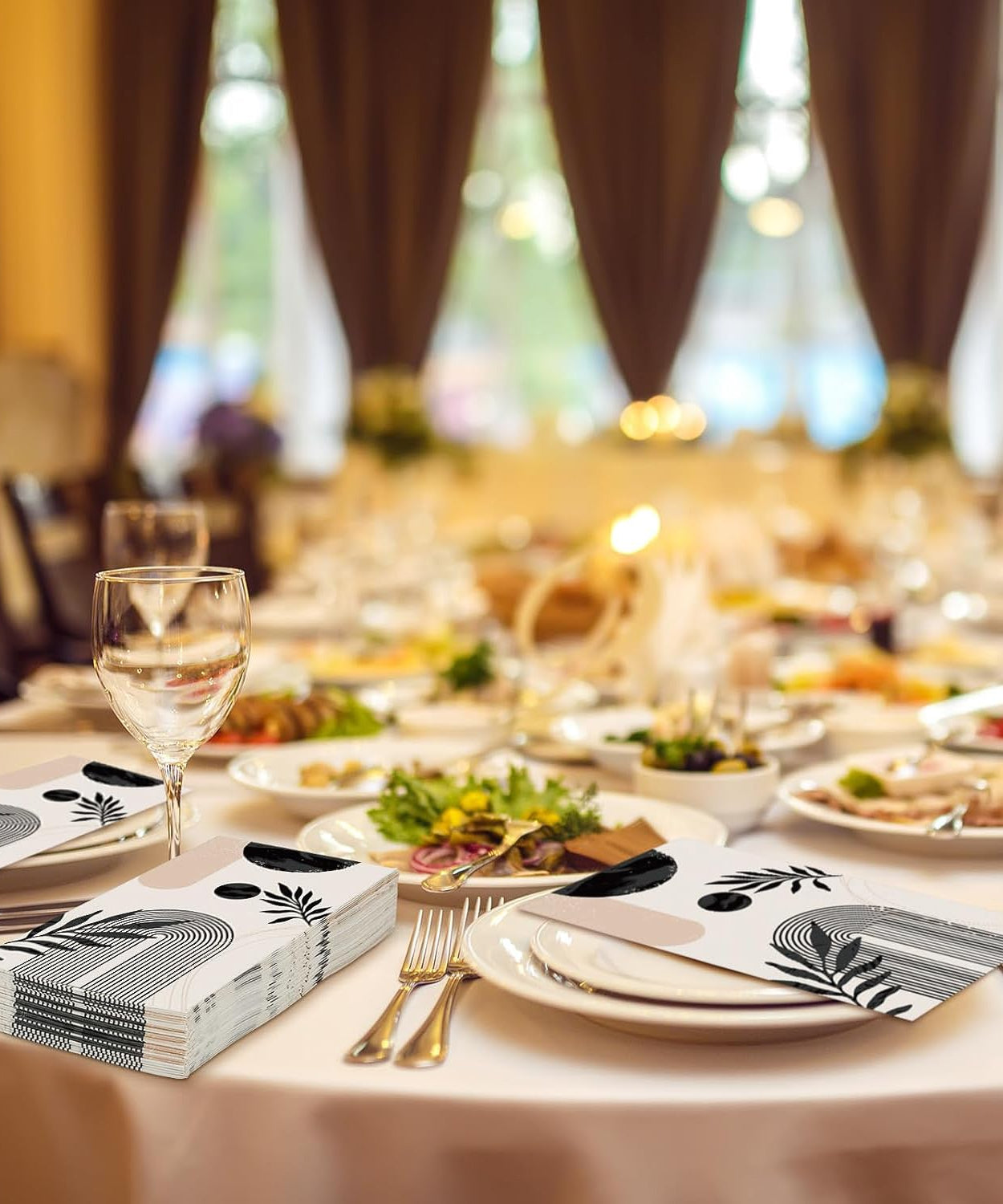 Premium Disposable Paper Napkins Approx 100 Pcs