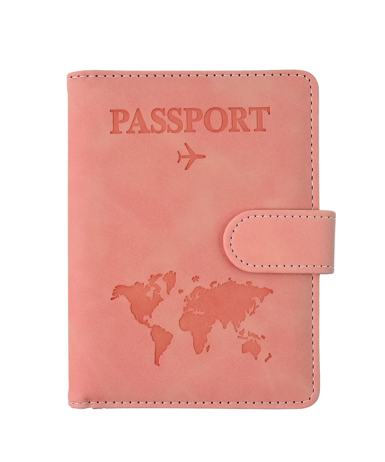 Elegant World Map Print Travel Passport Wallet
