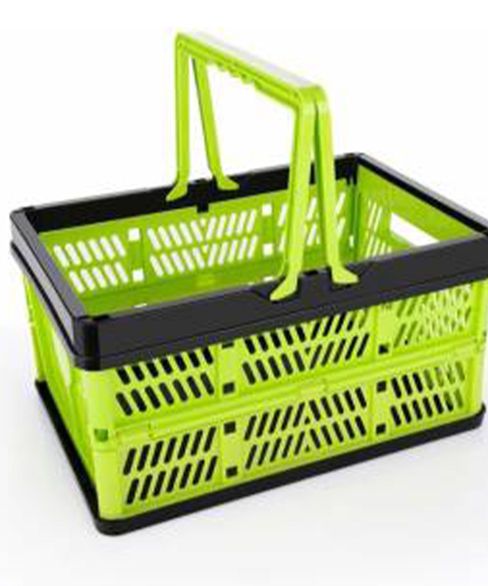Collapsible shopping basket for easy storage