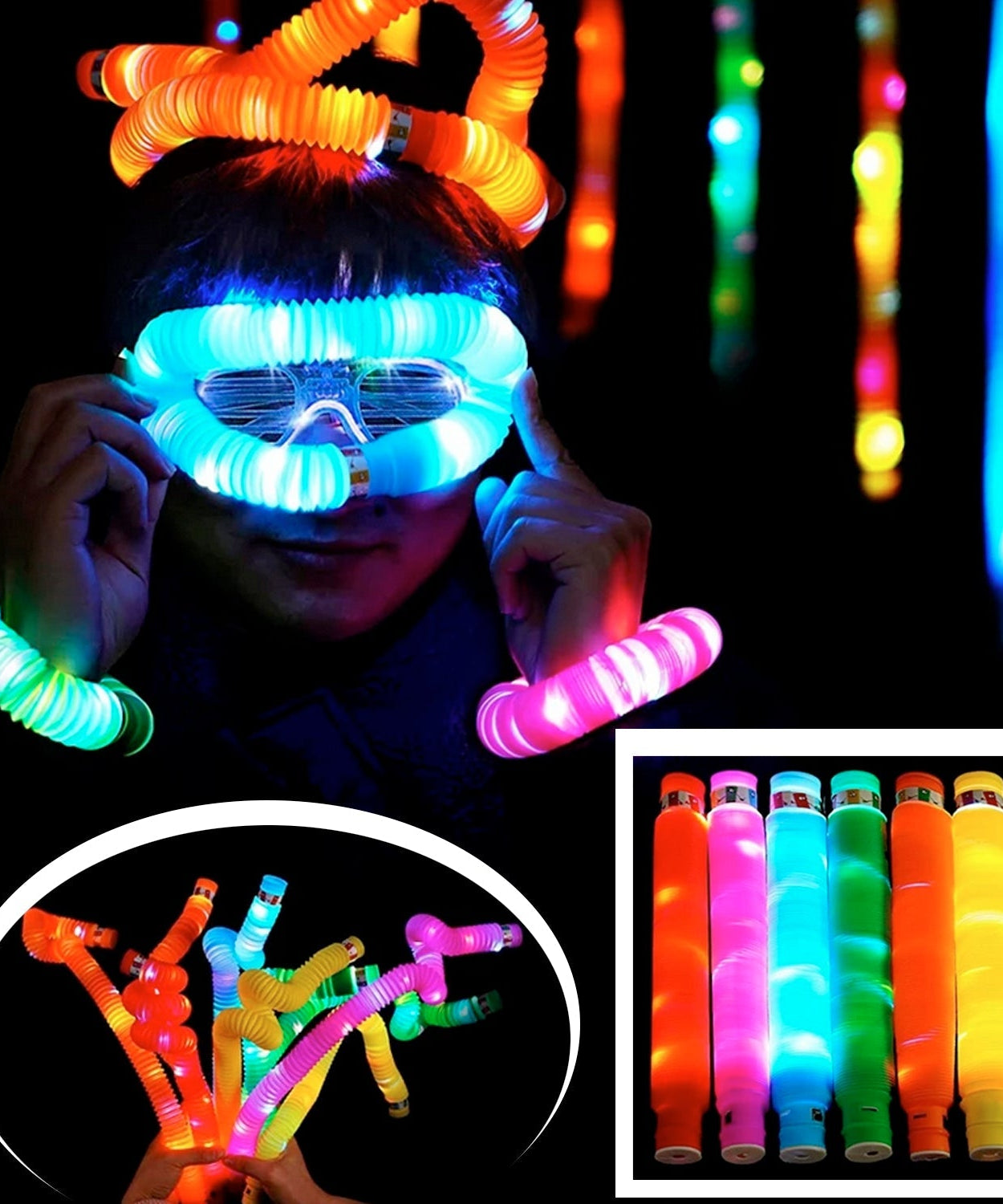 Colorful sensory  tubes for kids and adults