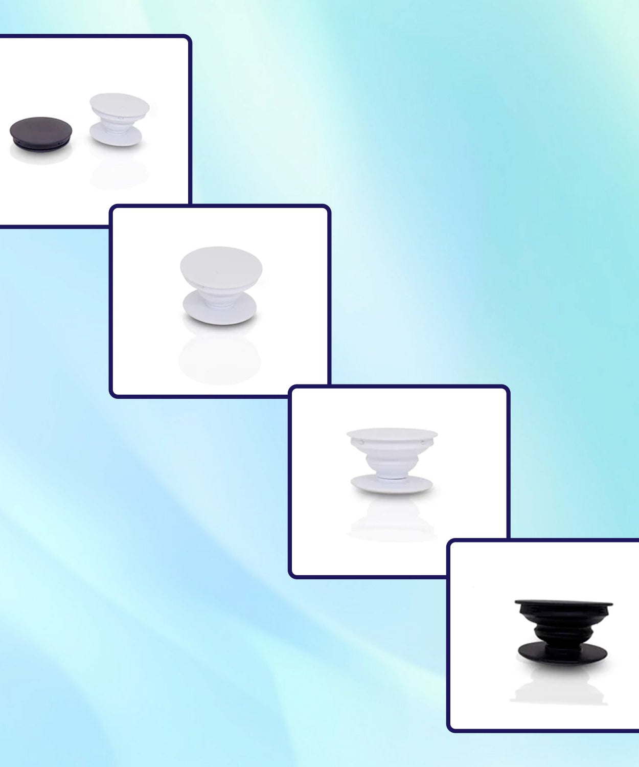 Trendy  holder for smartphones.