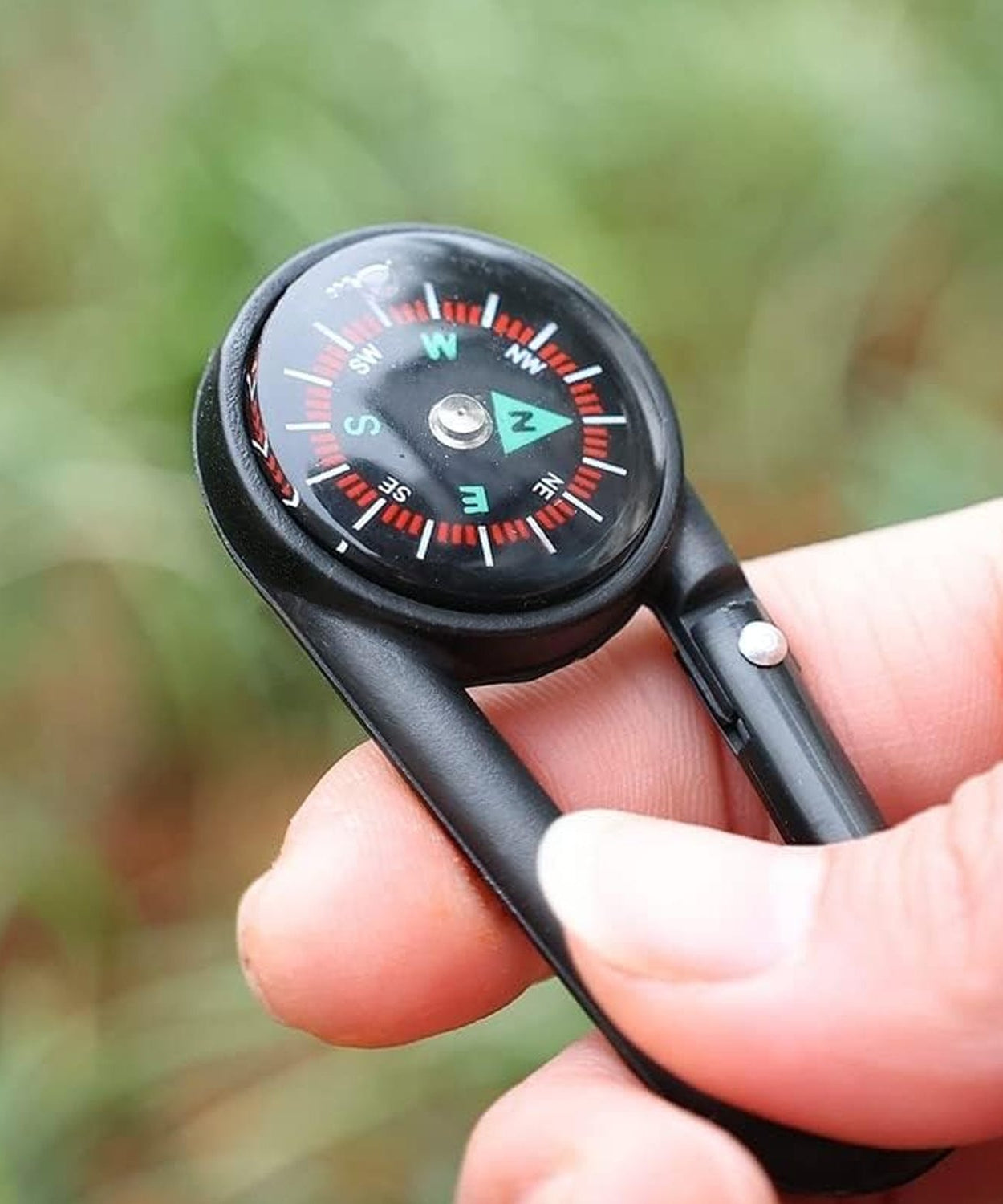 Clip Snap Hook Mini Compass (1 Pc / Mix Design)