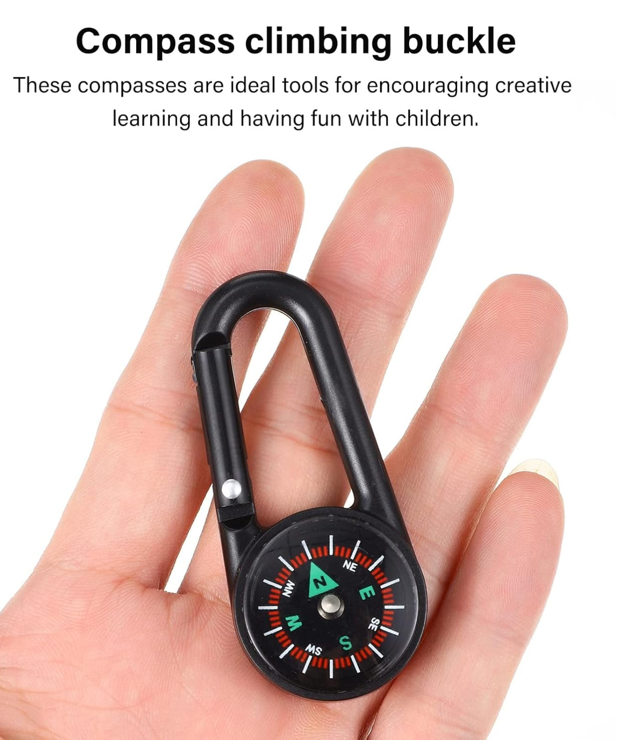 Clip Snap Hook Mini Compass (1 Pc / Mix Design)