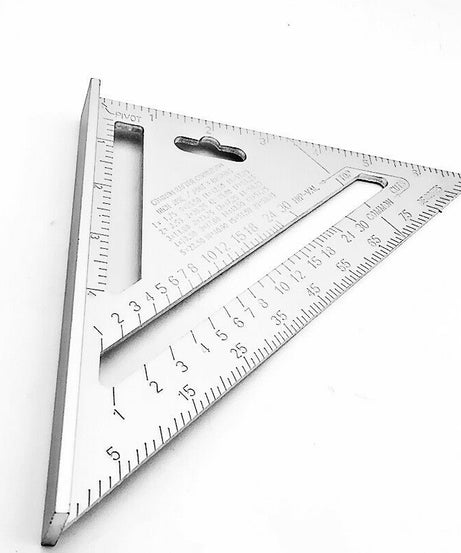 Lightweight triangle scale for accurate measurements.