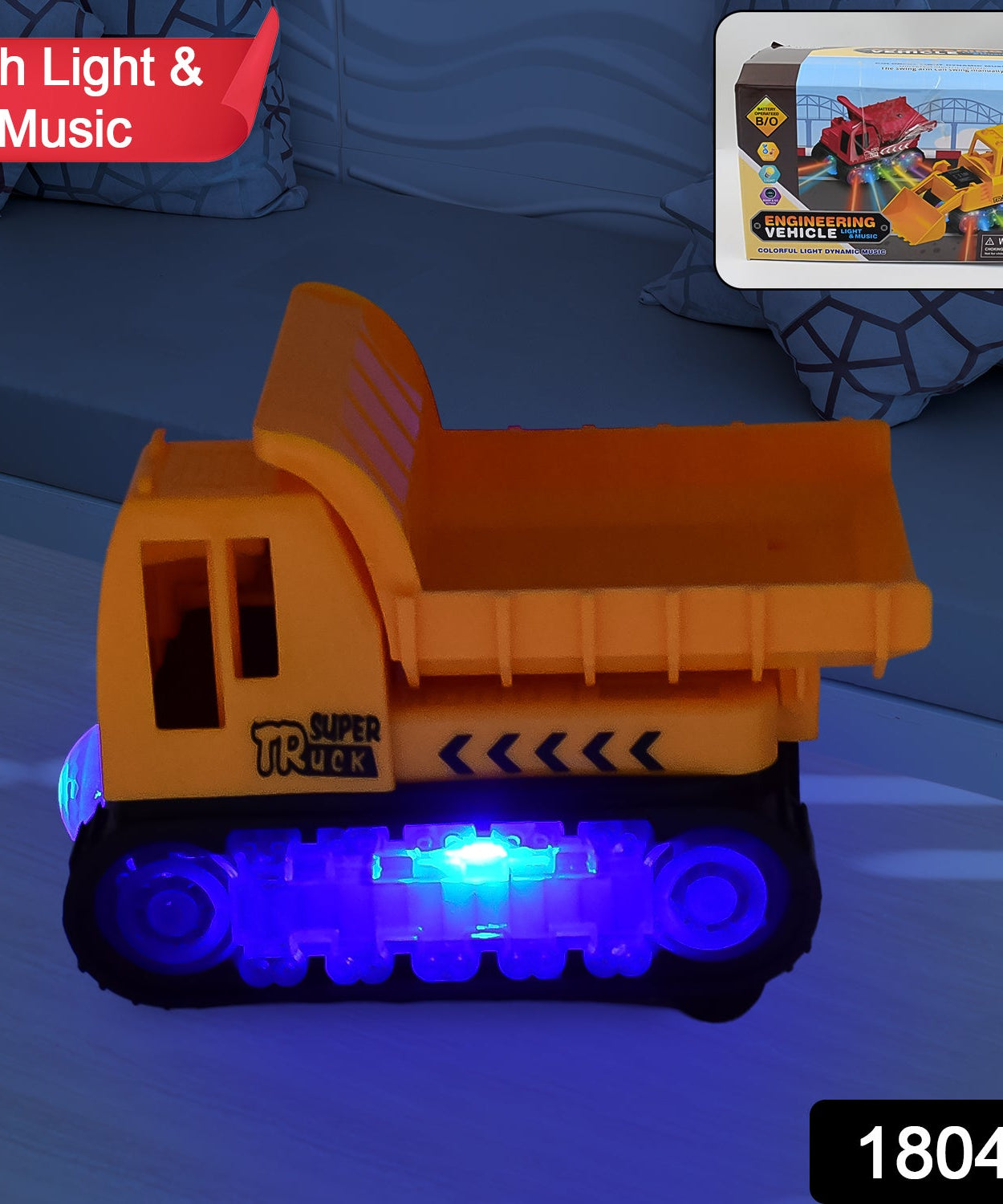 Engineering Vehicle Toys for Kids - Self-Driving Super Dump Truck Toy | Self-Driving Trucks, Engineering truck Electric Vehicle Toys boys birthday gift toys (1 Pc)