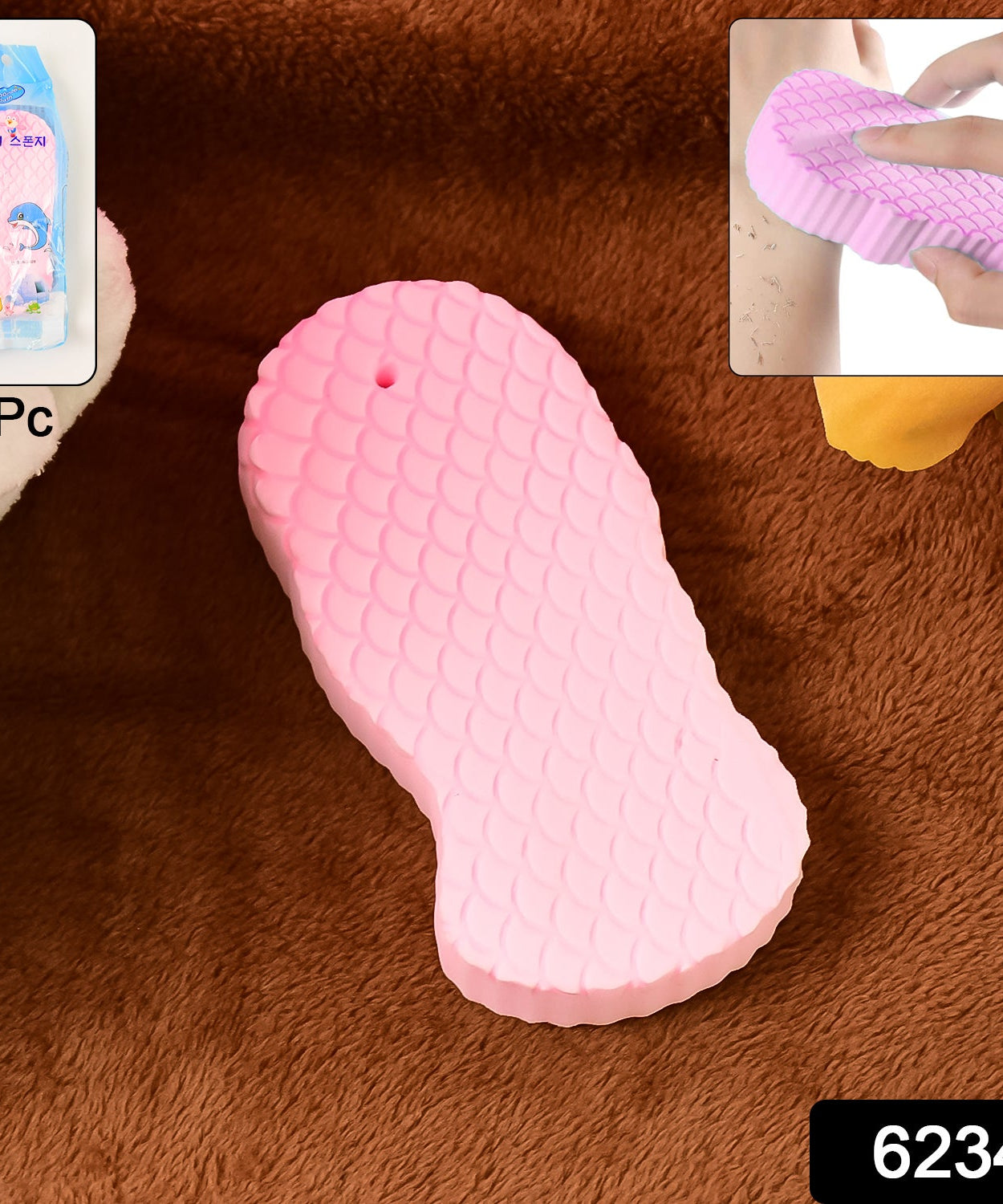 Ultra Soft Exfoliating Sponge | Dead Skin Remover Sponge For Body | Face Scrubber for Women and Men