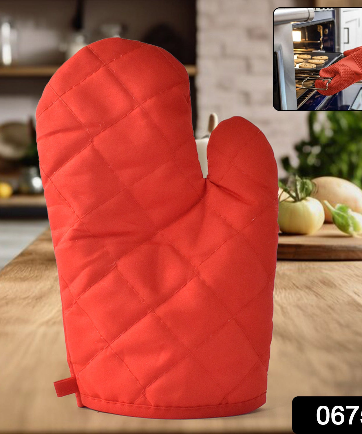 Heat Resistant Non-Slip Oven Mitts / Gloves (1pc)