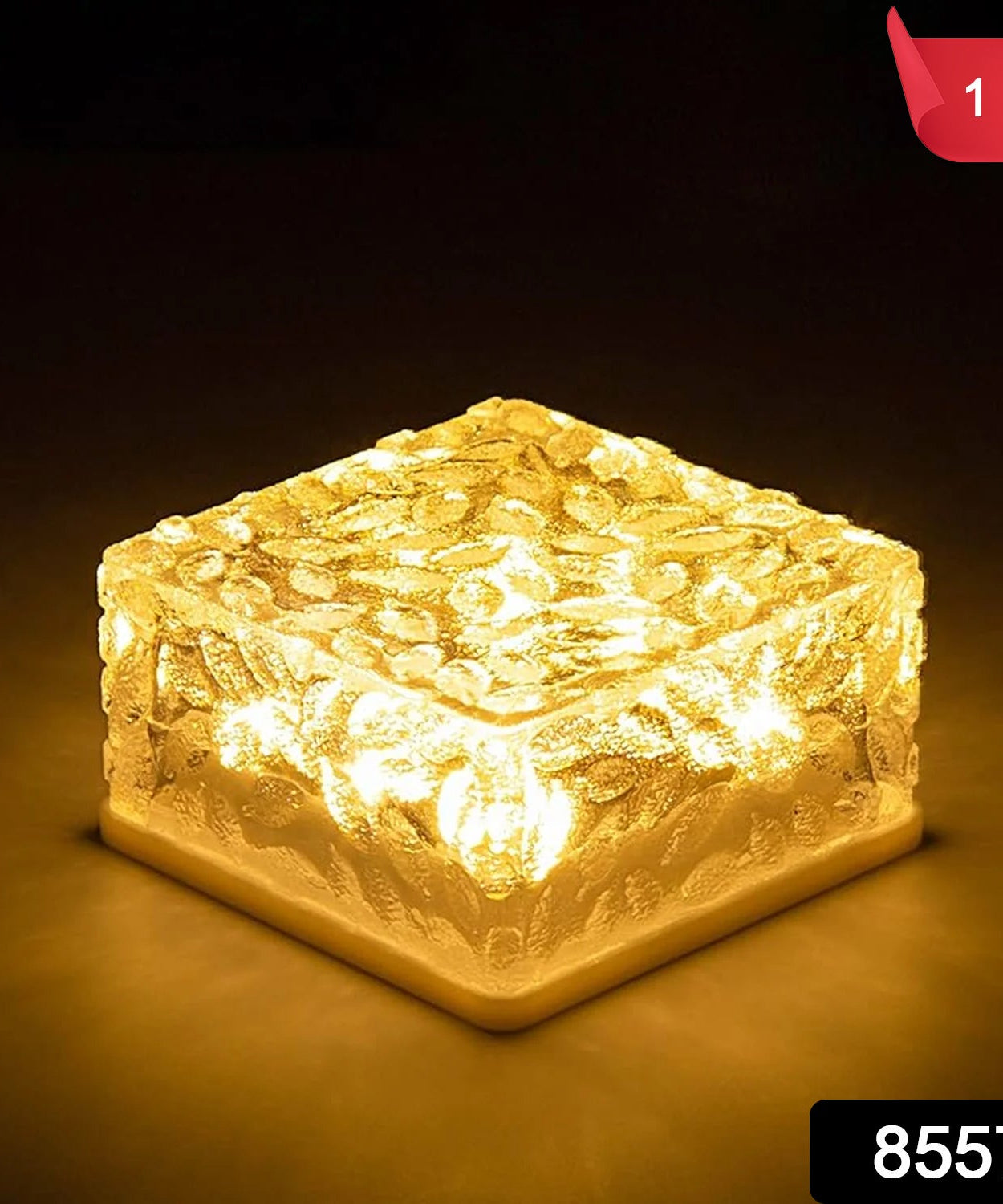 Solar Ice Cube Garden Light for Pathways & Christmas Decor