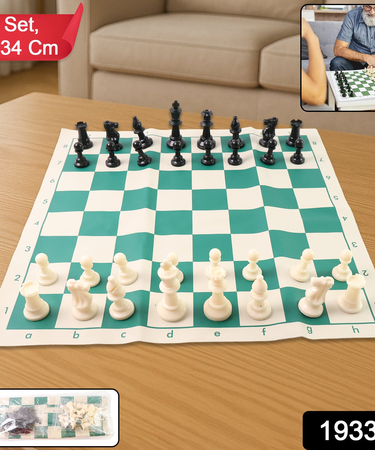 Foldable Pocket Chess Set