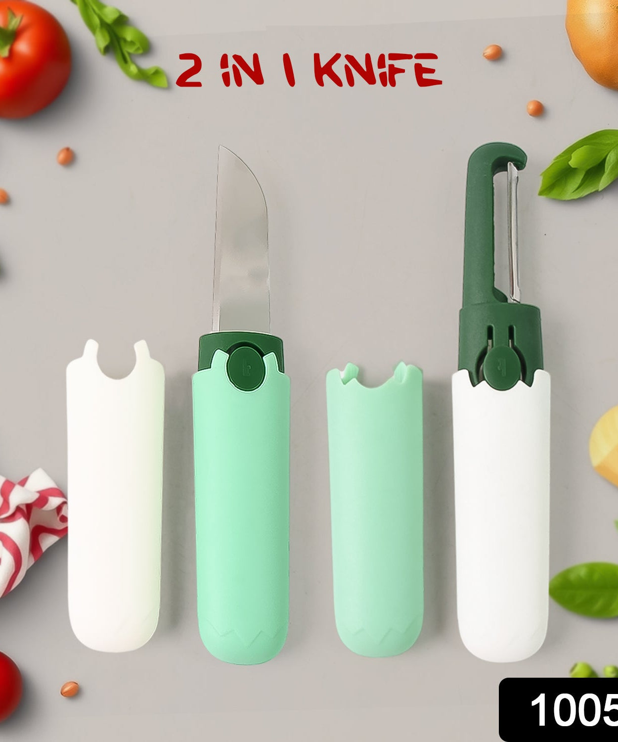 2-in-1 Multifunctional Knife & Sawtooth Peeler for Fruits and Vegetables