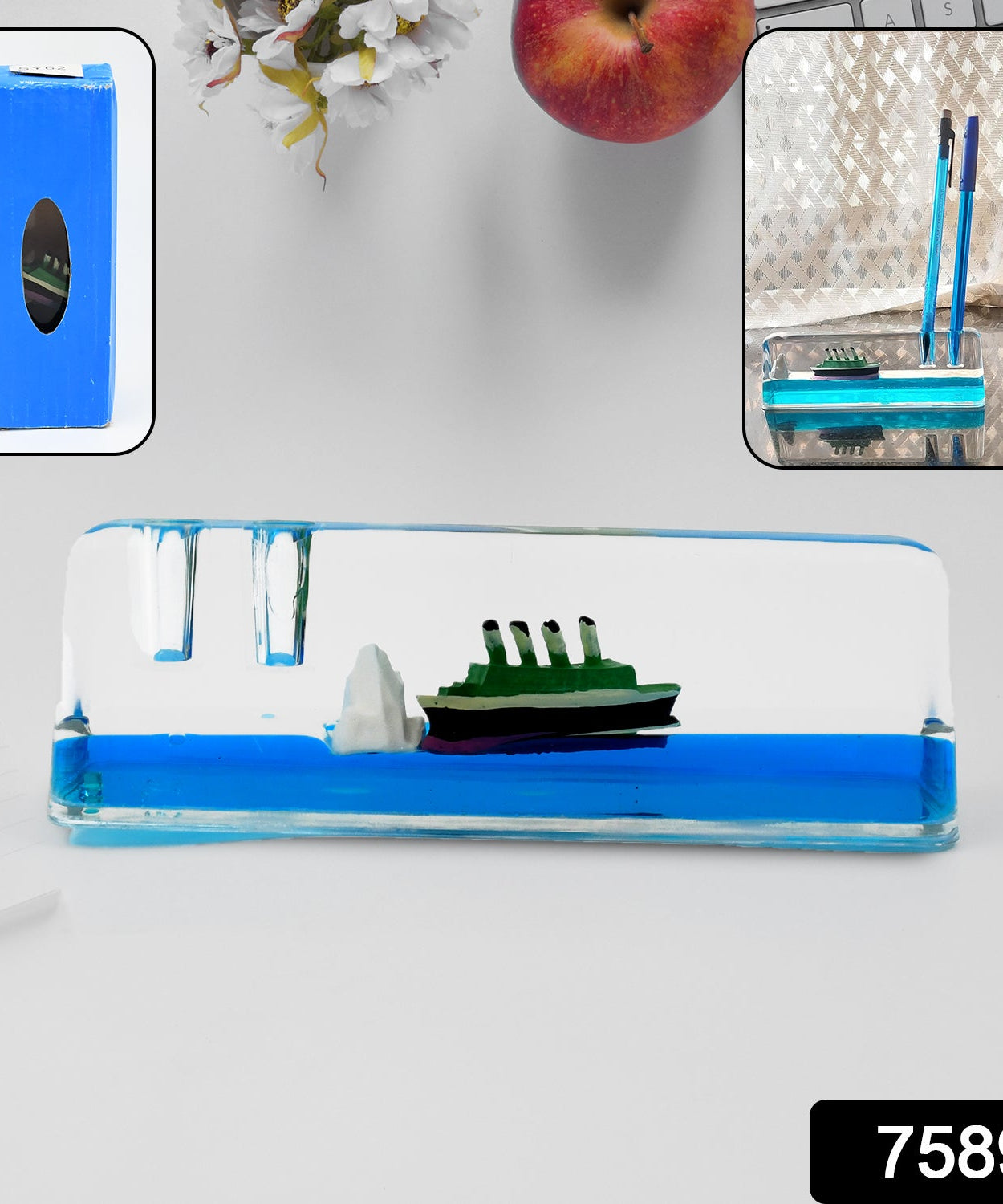 Car Interior Dashboard Decoration Floating Water Cruiser Ship (1 Pc)