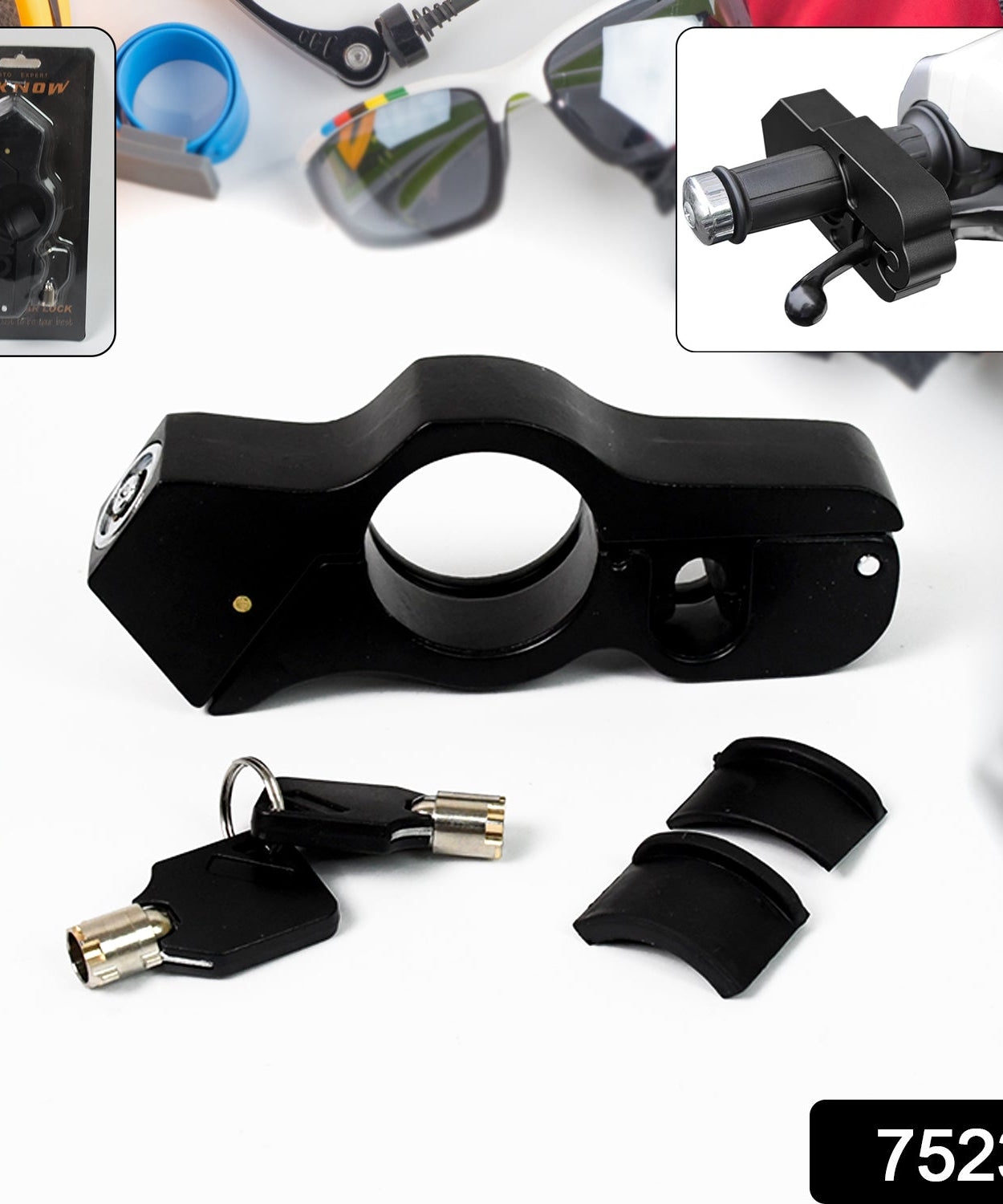 Motorcycle Grip Lock Universal Motorcycle Handlebar Throttle Grip Security Lock