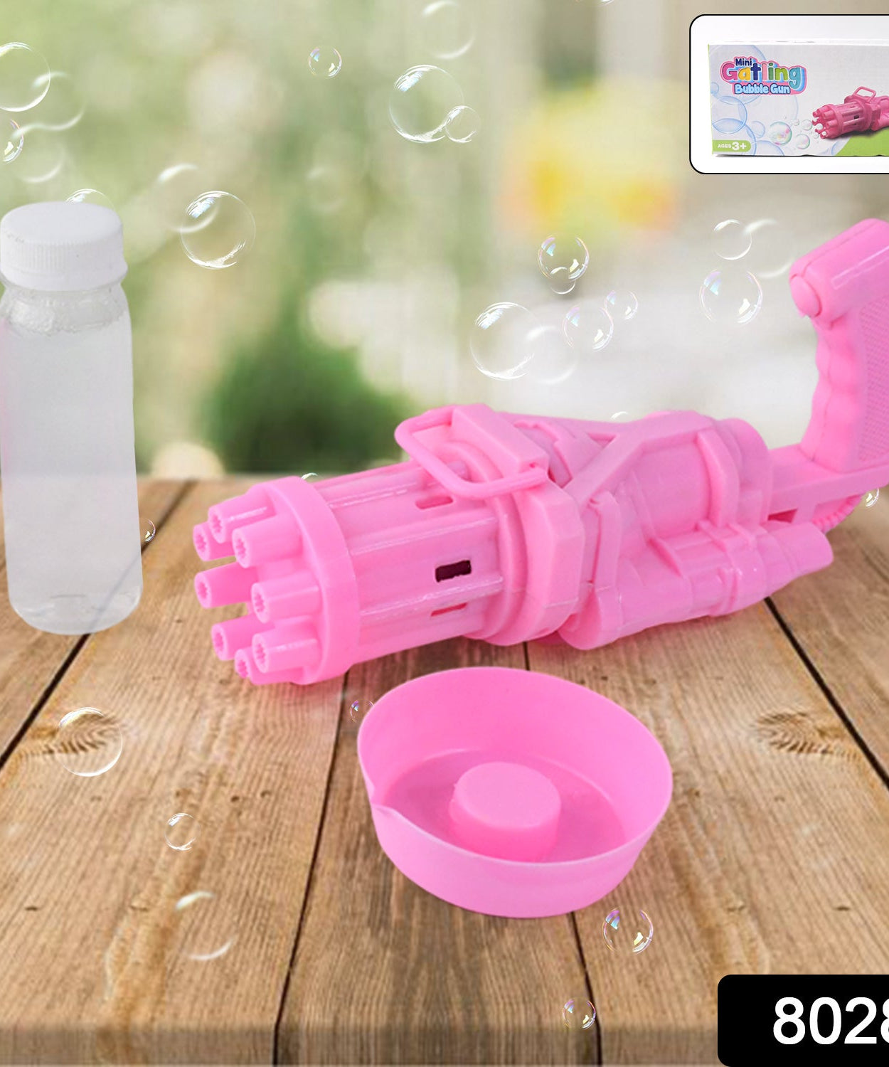 8-Hole battery operated Bubbles Gun Toys for Boys and Girls