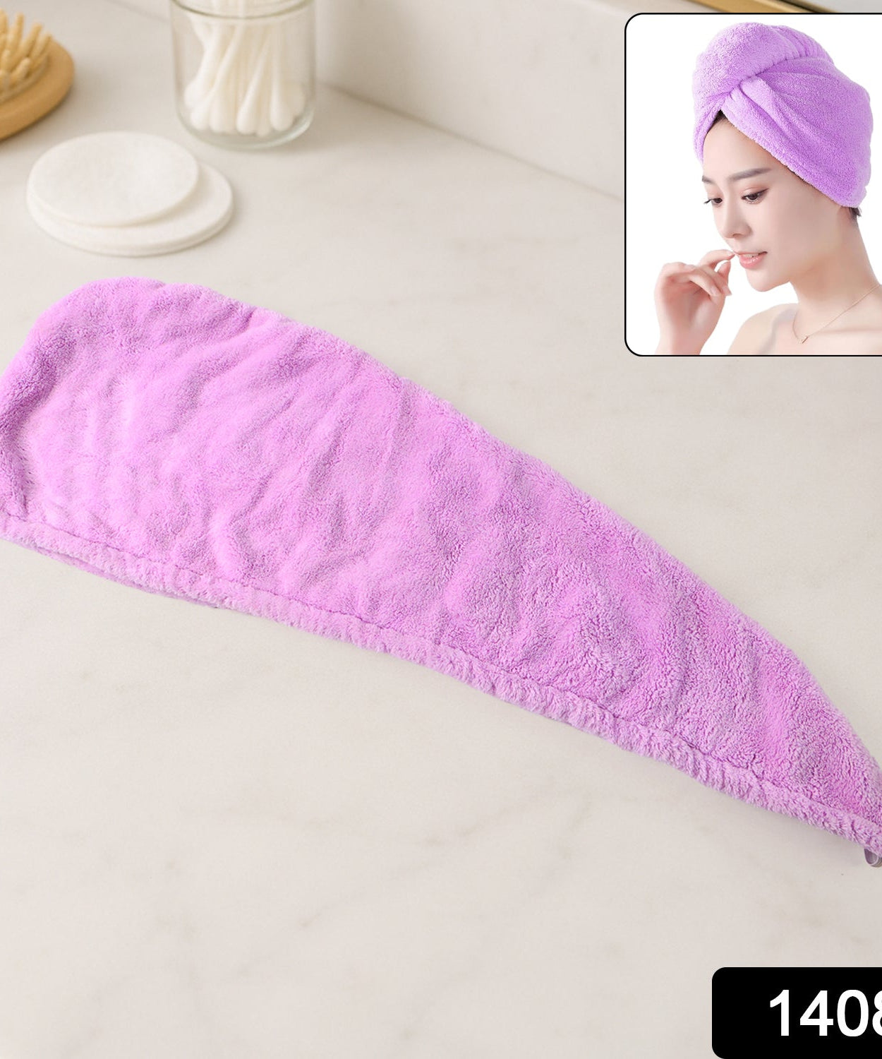 Quick Turban Hair-Drying Absorbent Microfiber Towel / Dry Shower Caps, Hair accessories