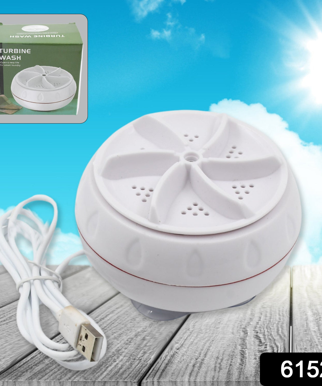 USB turbine wash used while washing cloths in all kinds of places mostly household bathrooms.