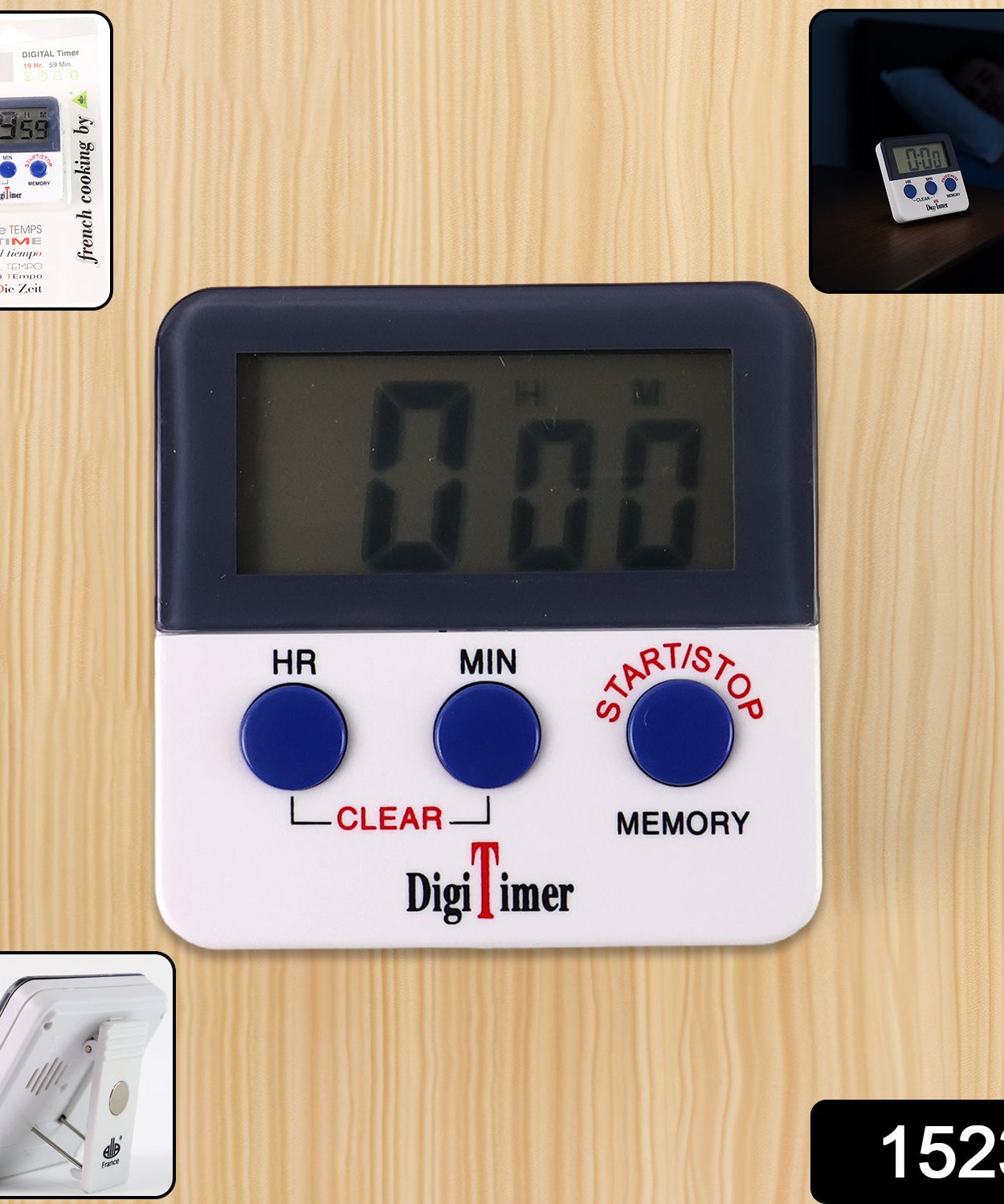 Digital Kitchen Timer with Alarm | Stop Watch Timer for Kitchen | Kitchen Timer with Magnetic Stand |Timer Clock for Study